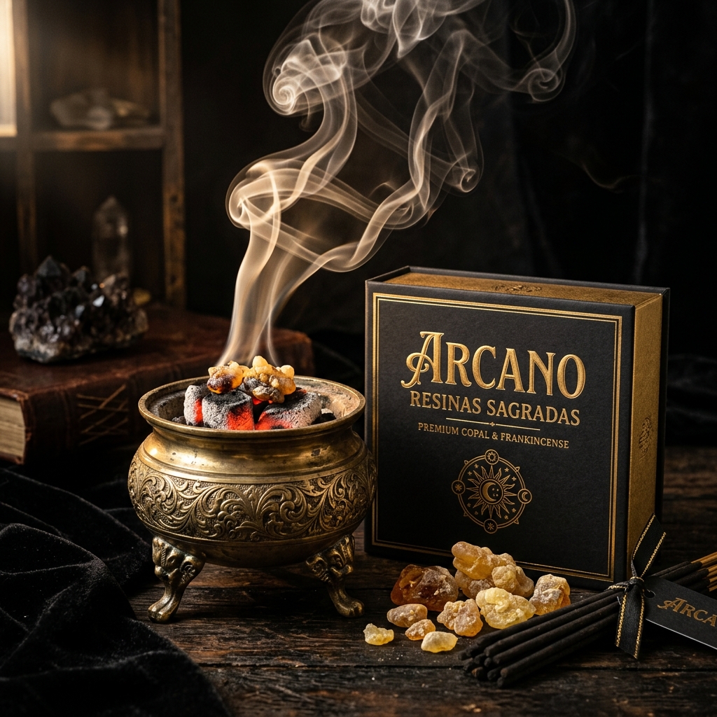 Caja de Resinas Sagradas ARCANO (Copal Negro & Frankincense)